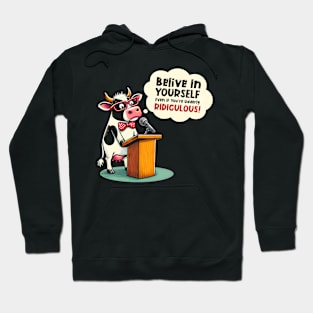 Cow Lover Retro Funny Quotes Hoodie